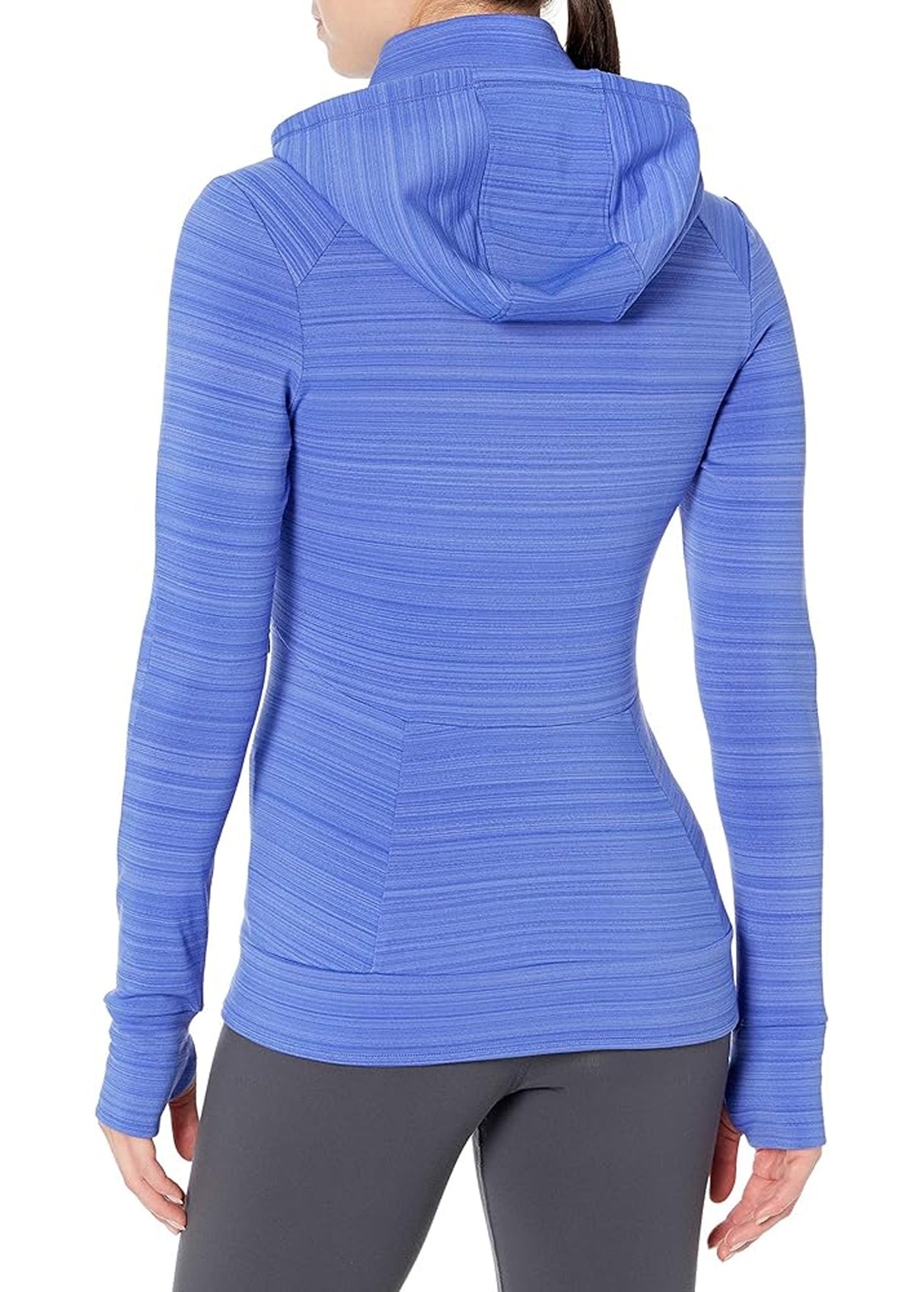 Women's Zipped Up Sports Hoodie,Blue