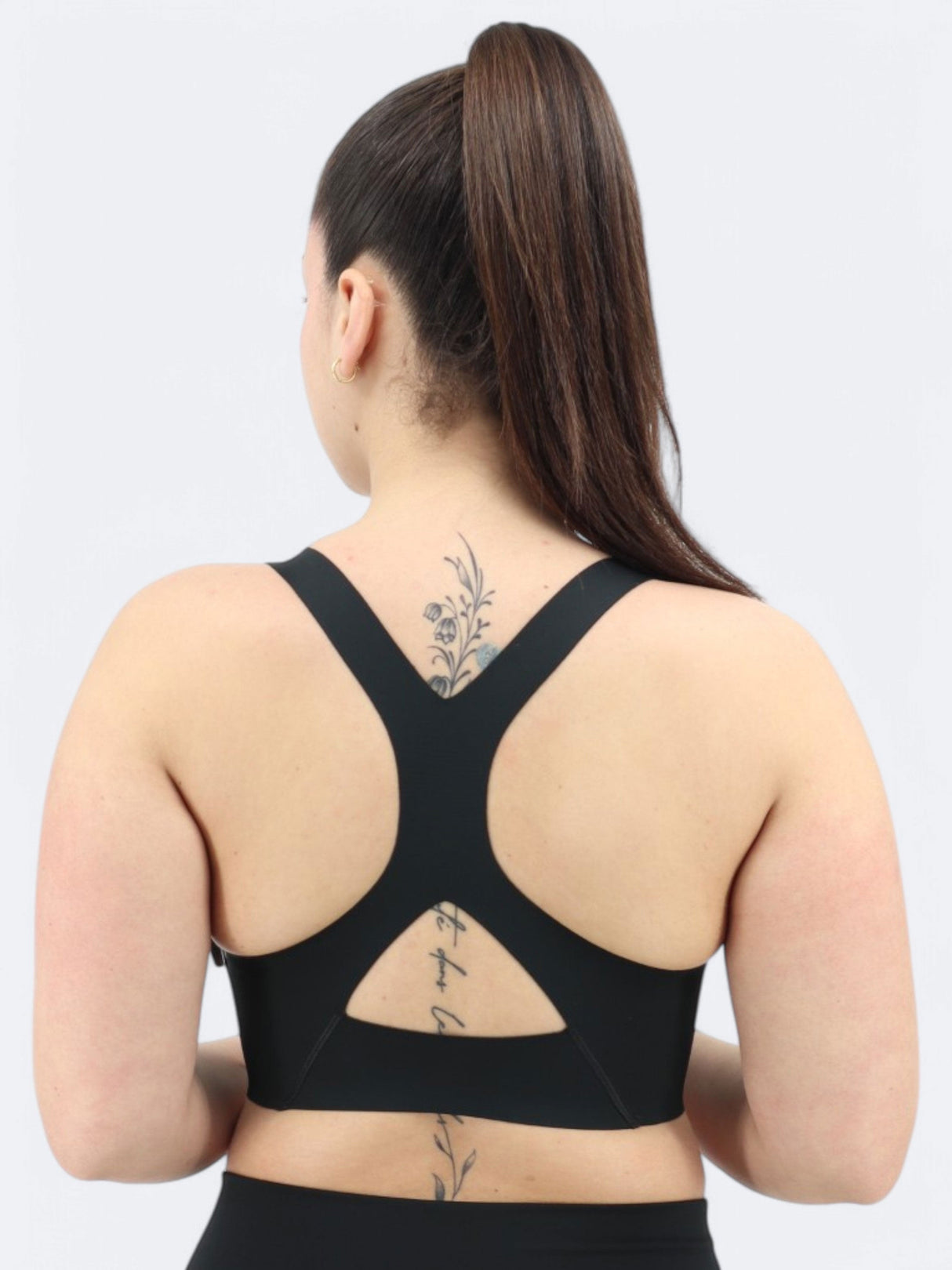 Women's Sports Cropped Top,Black