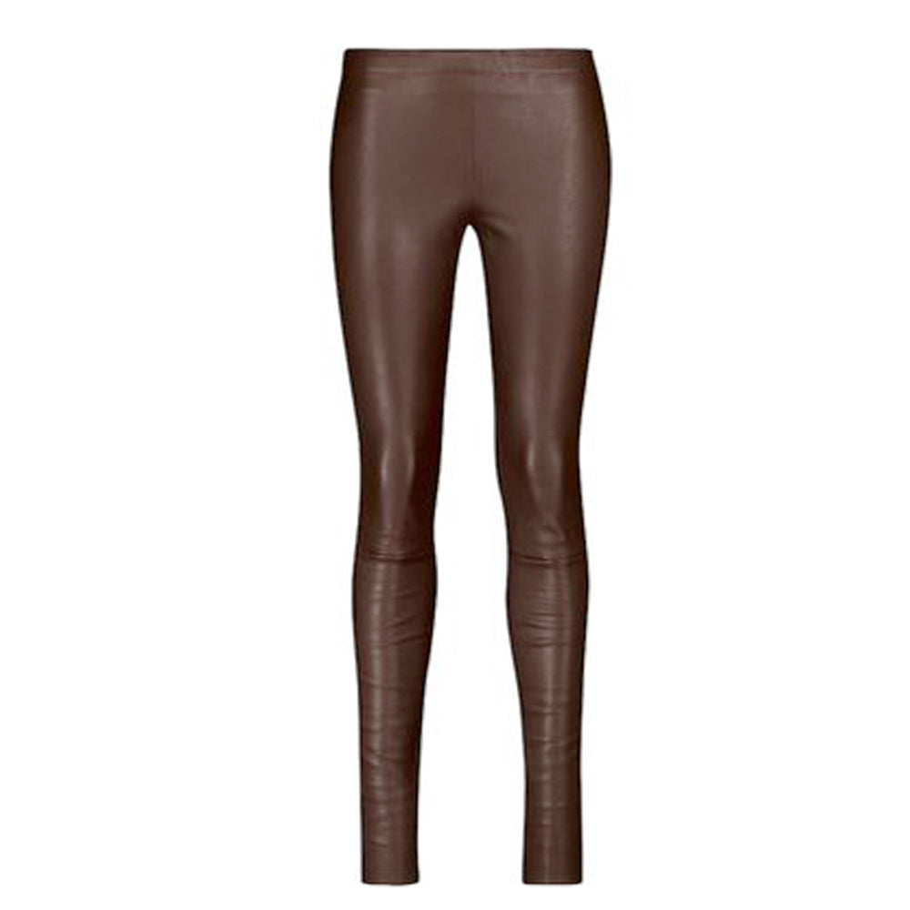 Image for Women's Faux Leather Skinny Legging,Brown