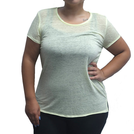 Image for Women's High-Low Casual Top,Light Yellow