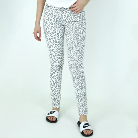 Image for Women's Camo-Print Denim Pant,White/Grey