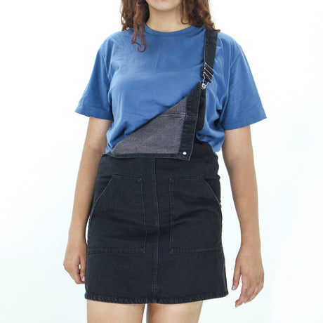 Image for Women's Strappy Denim Dress,Black