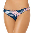 Image for Women's Leaves Plant Printed Bikini Bottom,Petrol