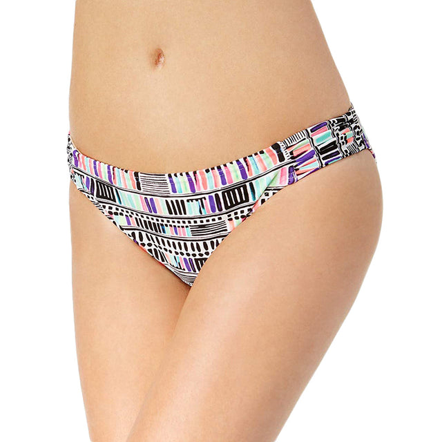 Image for Women's Striped Bikini Bottom,White