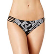 Image for Women's Strappy Cheeky Bikini Bottoms,White/Black