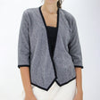 Image for Women's Plaid Sweat Cardigan,Grey