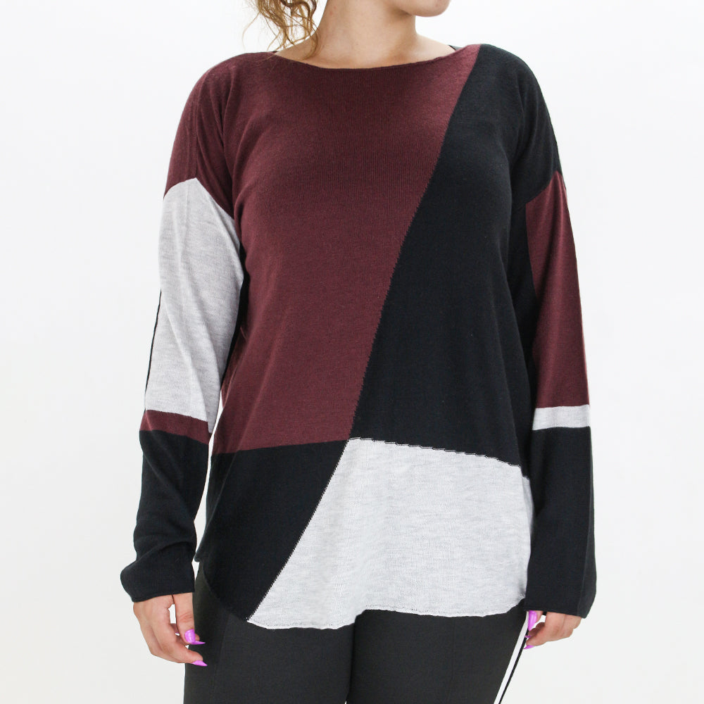 Image for Women's Colorblocked Sweater,Multi