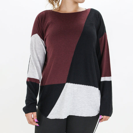 Image for Women's Colorblocked Sweater,Multi
