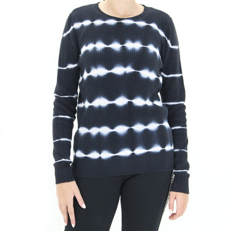 Image for Women's Striped Ombre Sweaters,Black