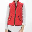 Image for Women's Quilted Stand-Collar Vest,Red