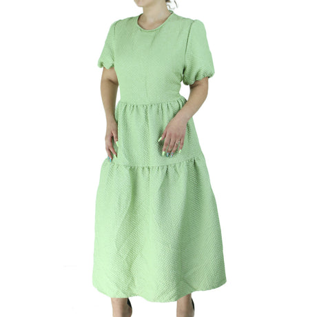 Image for Women's Open-Back Long Casual Dress,Light Green