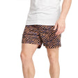 Image for Men's Drawstring Animal Print Short,Orange/Black