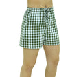 Image for Women's Plaid Casual Short,Olive/White