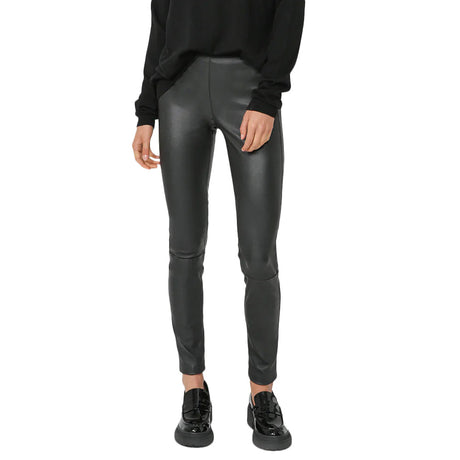 Image for Women's Skinny Leather Legging,Black