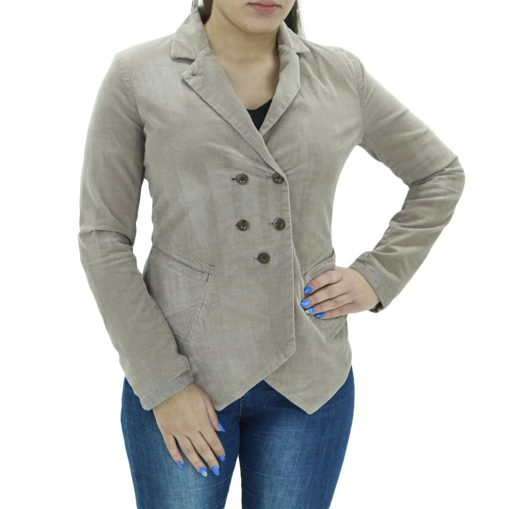 Image for Women's Corduroy Blazer,Beige