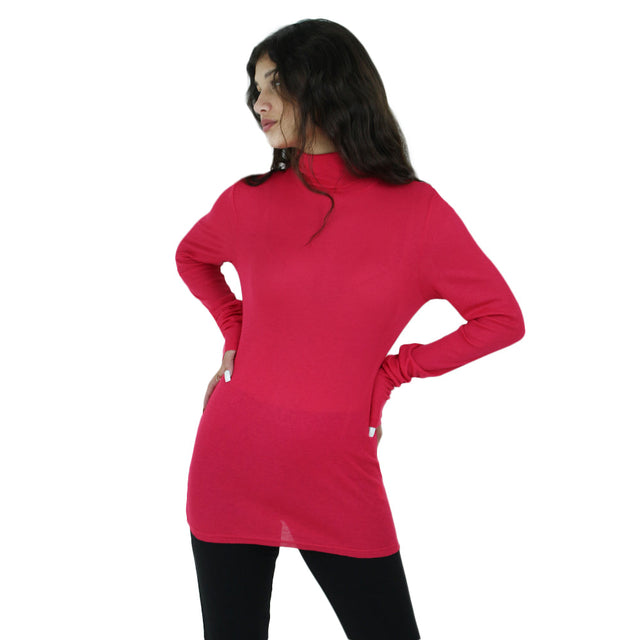 Image for Women's High-Neck Top,Fuchsia