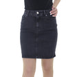 Image for Women's Plain Solid Skirt,Black