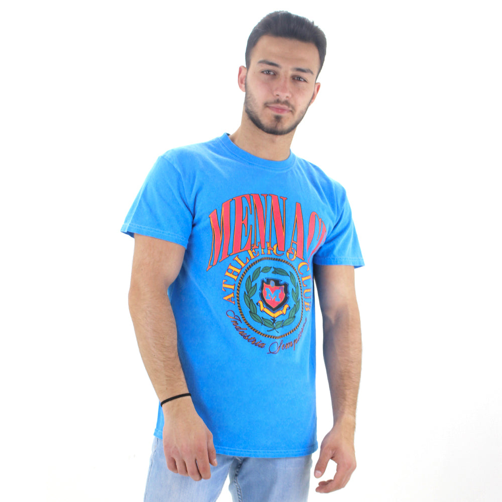 Image for Men's Casual Graphic Top,Blue