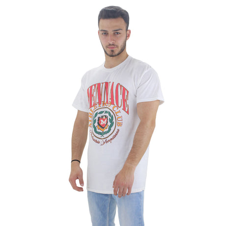 Image for Men's Crew Neck Graphic Print T-Shirt,White