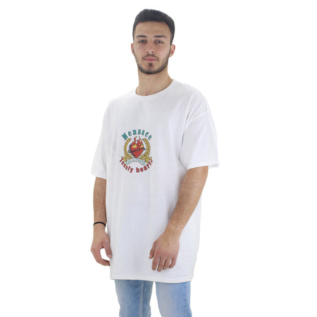 Image for Men's Graphic Oversized T-Shirt,White