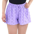 Image for Women's Embroidered Short,Lilac