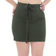 Image for Women's Plain Belted Skirt,Olive