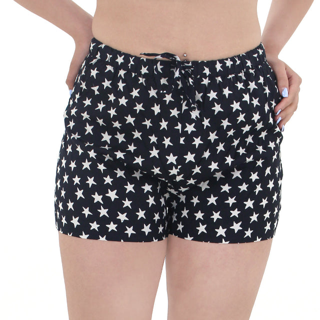 Image for Women's Stars Print Short,Black