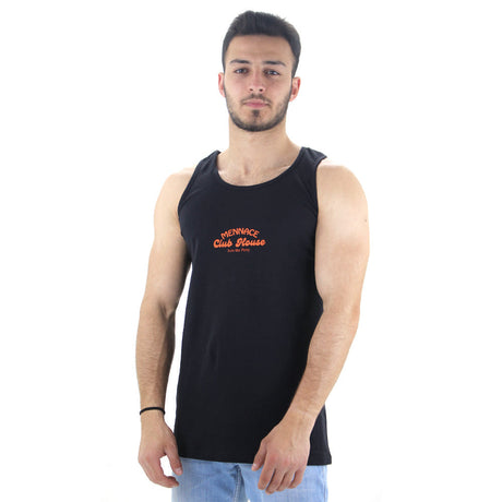 Image for Men's Graphic Back Tank Top,Black
