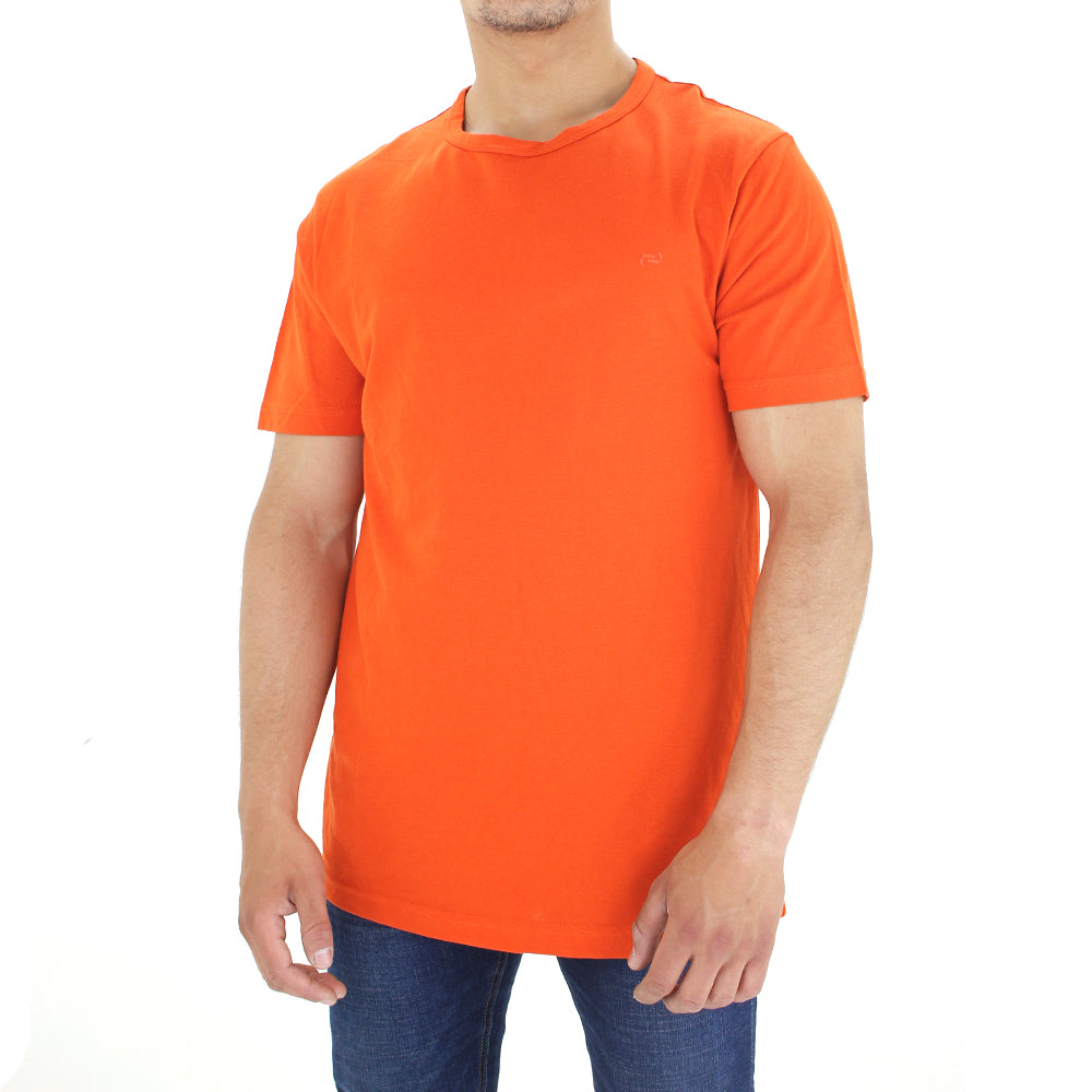 Image for Men's Plain Solid T-Shirt,Orange