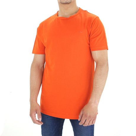 Image for Men's Plain Solid T-Shirt,Orange