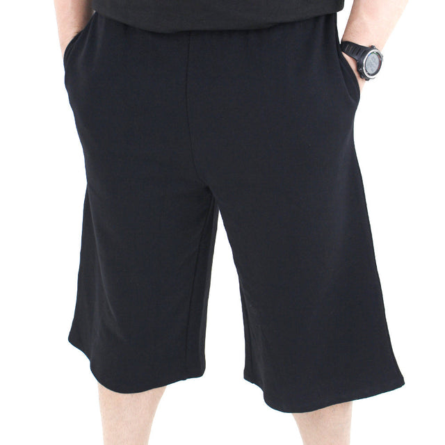 Image for Men's Graphic Back Cotton Short,Black