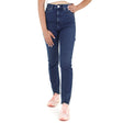 Image for Women's Ripped Back Jeans,Navy