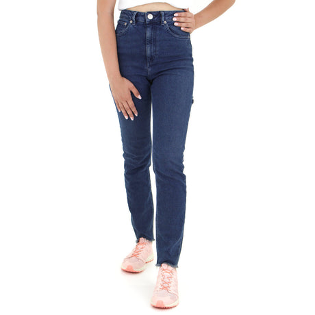 Image for Women's Ripped Back Jeans,Navy