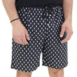 Image for Men's Printed Elastic Waist Short,Black
