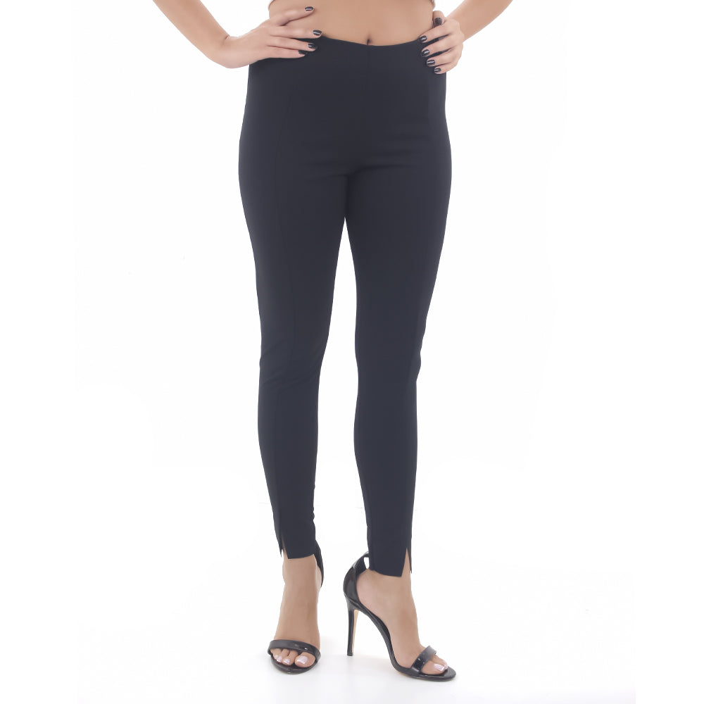 Image for Women's Skinny Fit Plain Casual Pant,Black