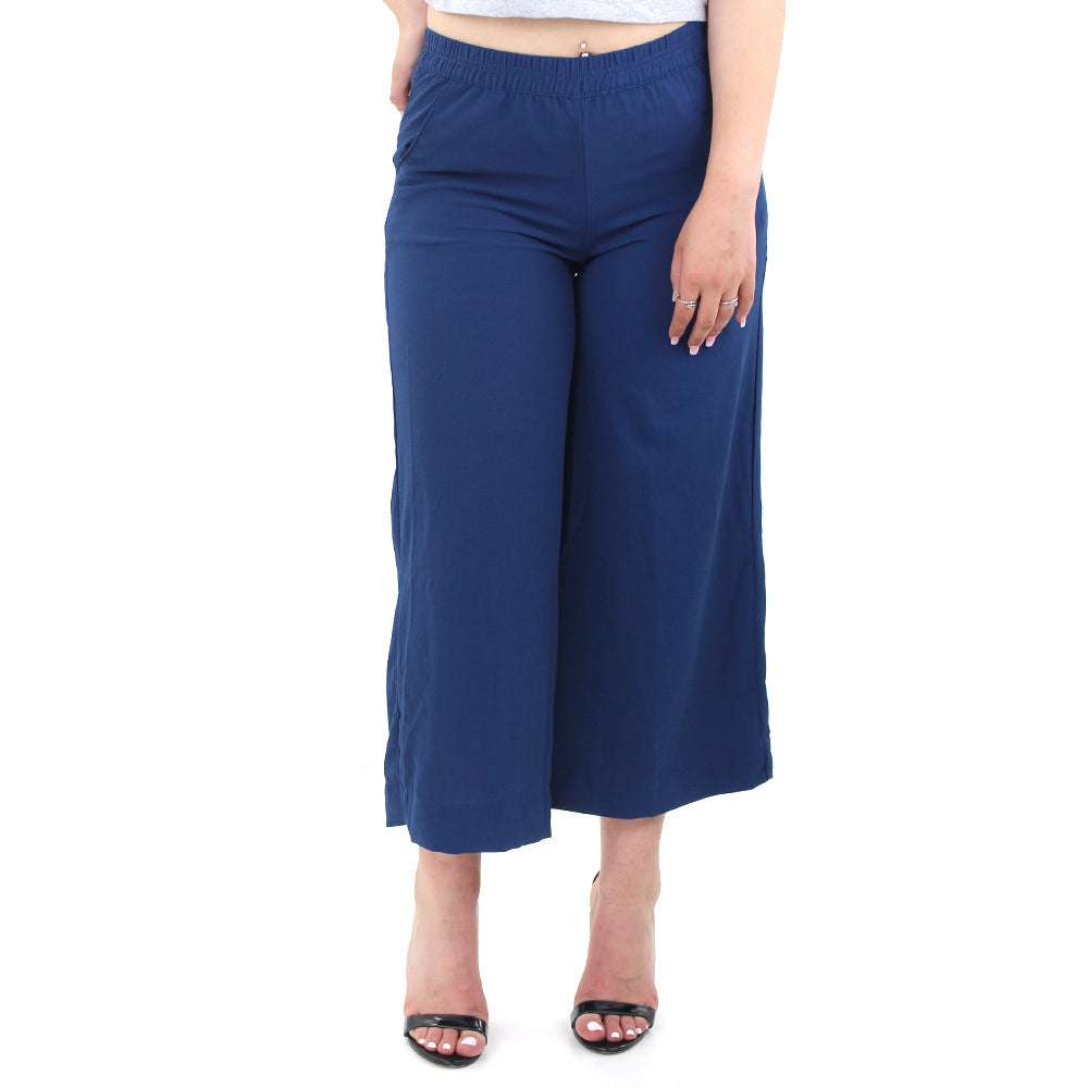 Image for Women's Wide Leg Crop Pant,Navy