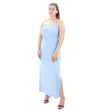 Image for Women's Printed Sleeveless Long Casual Dress,Blue