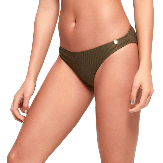 Image for Women's Textured Bikini Bottom,Olive