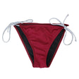 Image for Women's Tie Side Solid Bikini Bottom,Burgundy