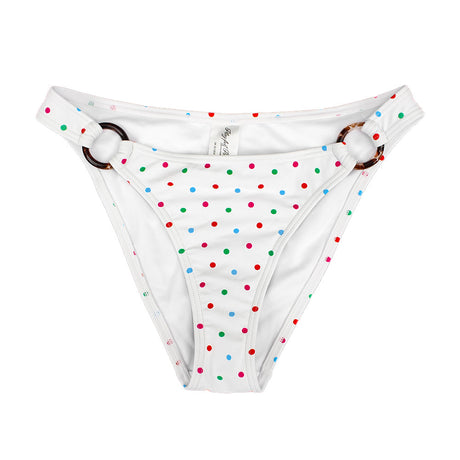 Image for Women's Polka Dots Bikini Bottom,White