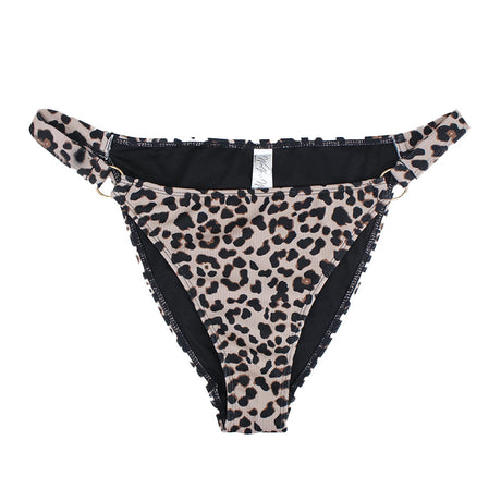 Image for Women's Leopard Print Bikini Bottom With Ring Detail,Multi