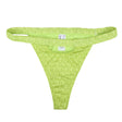 Image for Women's ALL Over Brand Print Bikini Bottom,Neopn Green