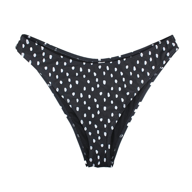Image for Women's Dots V-Style Bikini Bottom,Black
