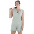 Image for Women's Textured Frill Hem Jumpsuit,Mint Green