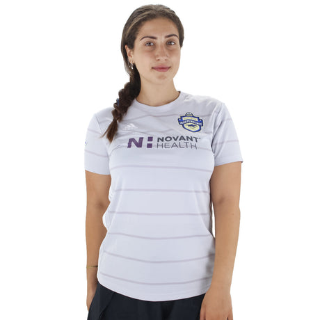 Image for Women's Striped Number 3 Back Sport Top,Grey