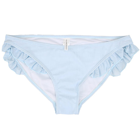 Image for Women's Frill Side  Ribbed Bikini Bottom,Light Blue