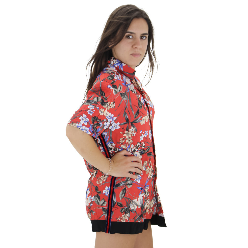 Image for Women's Floral Dress Shirt,Multi