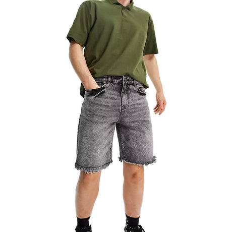 Image for Men's Denim Short,Dark Grey