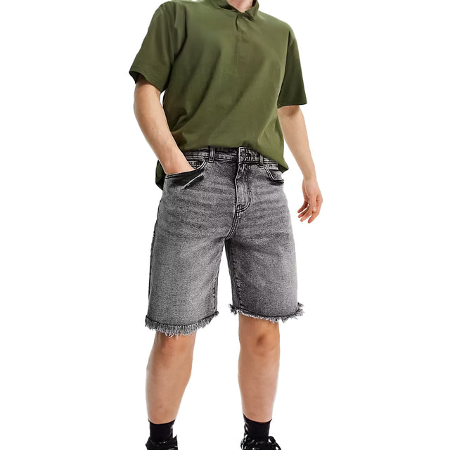 Image for Men's Denim Short,Dark Grey