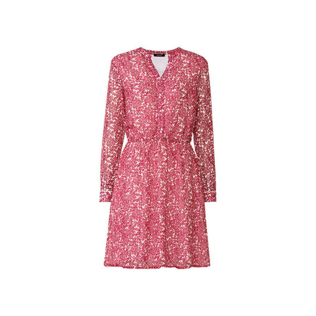 Image for Women's printed Chiffon Dress,Red